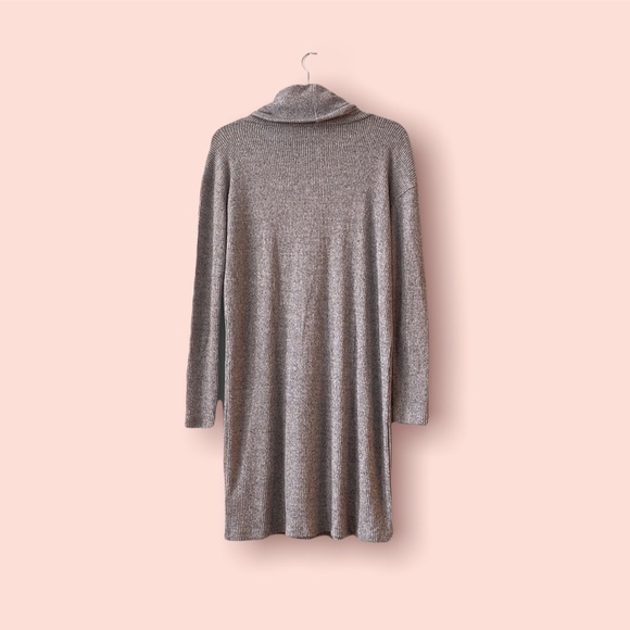 GAP Grey Sweater Knit Dress with Turtle Neck - Picture 3 of 4